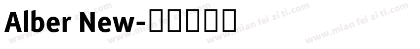 Alber New字体转换